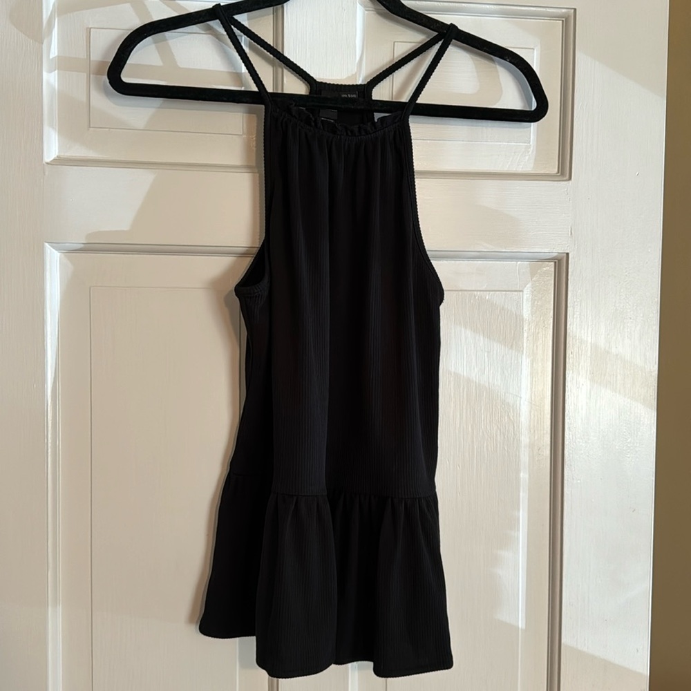 Volcom Black Textured Tank Top